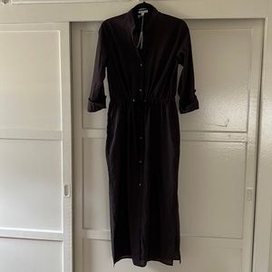 James Perse Shirt Dress with Pockets and Adjustable Waist
